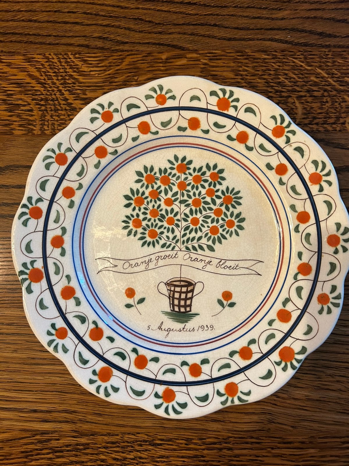 Geboorte bord Prinses Irene, Kon. Plateelbakkerij, Verzamelen, Ophalen of Verzenden, Servies