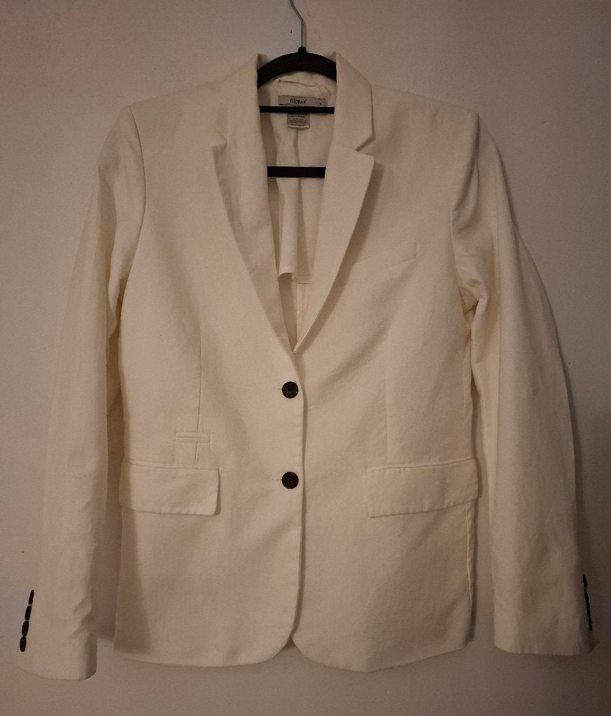 Witte blazer, Verzenden, Wit, Maat 42/44 (L), Jasje