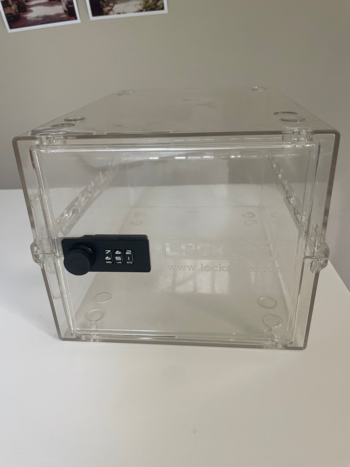 Lockabox transparante kluis met cijferslot, Ophalen of Verzenden, Zo goed als nieuw, Brandkast