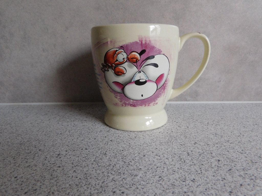 Mok 9,5x8,5 cm. Sterrenbeeld Kreeft Diddl, Ophalen of Verzenden, Zo goed als nieuw, Overige stijlen, Kop(pen) en/of Schotel(s)