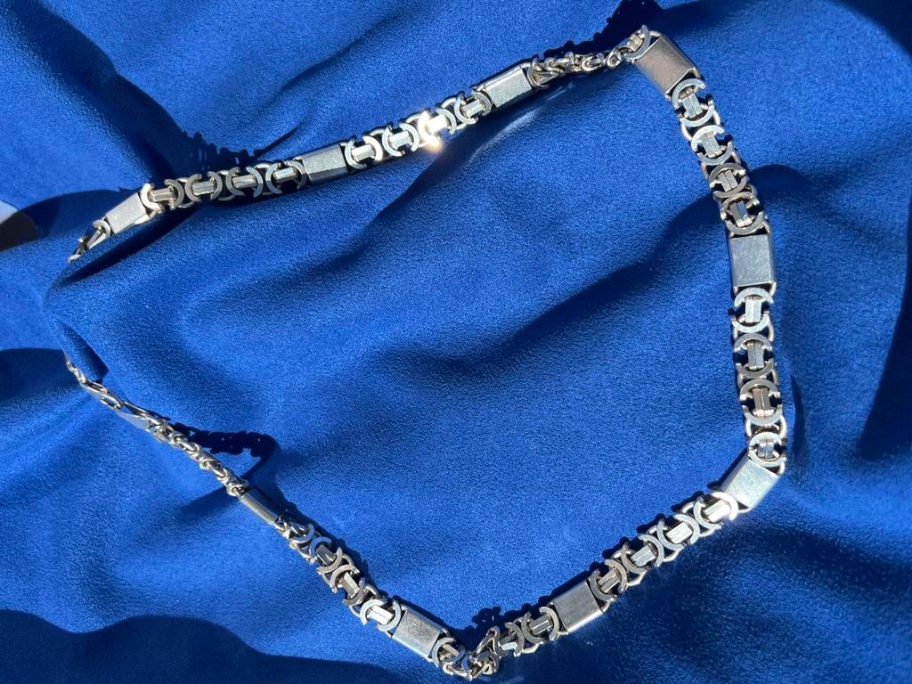 Zware dikke grote zikveren ketting, Ophalen of Verzenden, Zo goed als nieuw, Zilver
