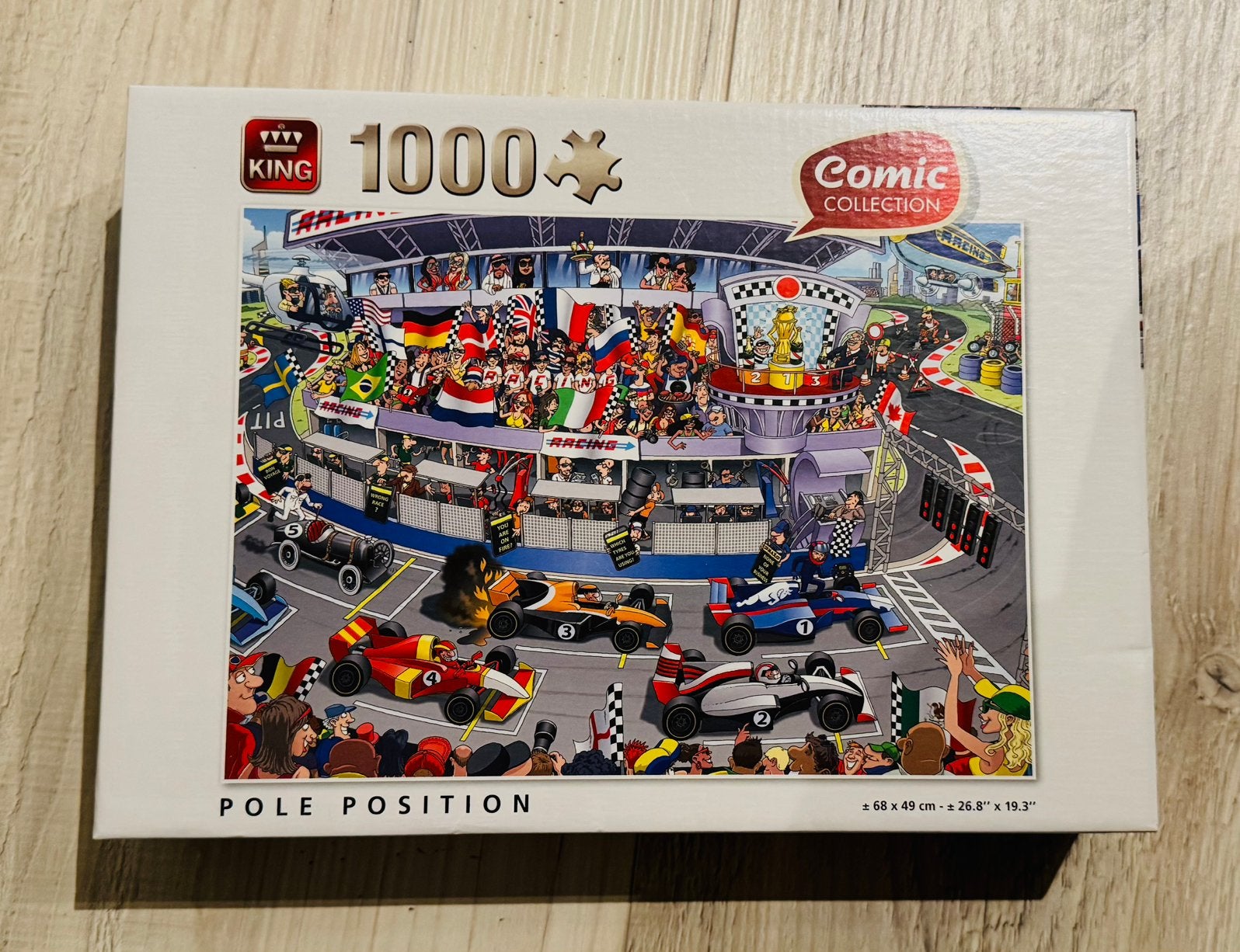 Pole Position Puzzel F1 - Compleet & zo goed als nieuw, Ophalen of Verzenden, 500 t/m 1500 stukjes, Zo goed als nieuw