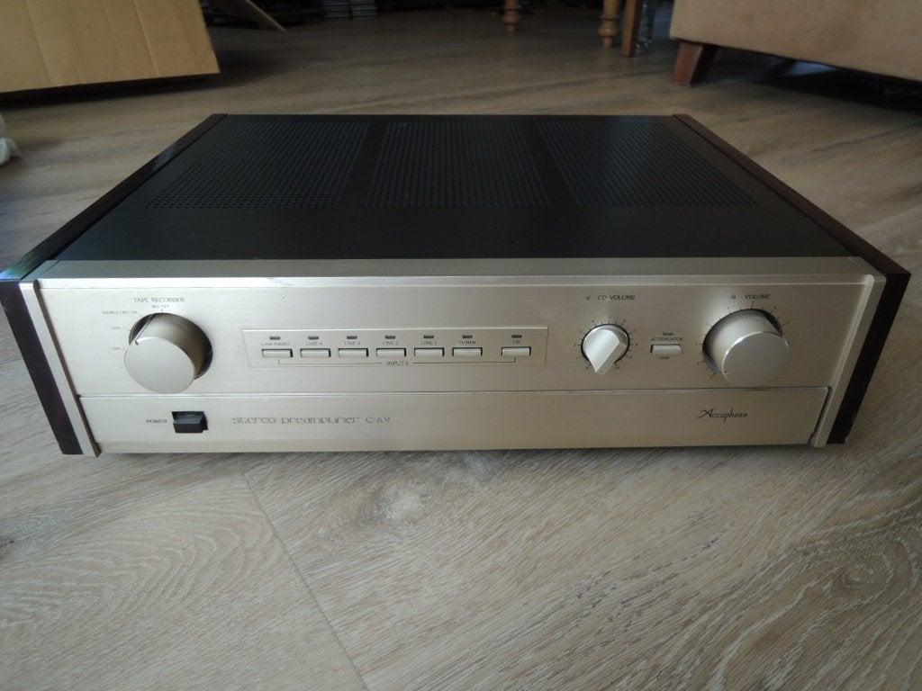 Accuphase C 202 Voorversterker, Audio, Tv en Foto, Versterkers en Receivers, Gebruikt, Ophalen, Overige merken, Minder dan 60 watt