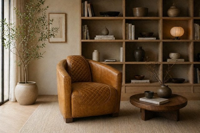 AVIATOR FAUTEUIL PILOTEN STOEL VINTAGE COGNAC LEER Tomcat, Huis en Inrichting, Ophalen of Verzenden, Zo goed als nieuw, 50 tot 75 cm