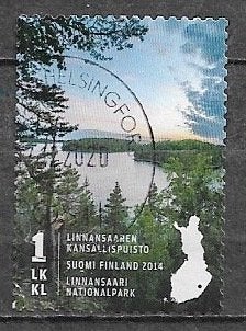 FINLAND 1 LK zegel Nationale parken (V) 2014, Verzenden, Finland, Gestempeld