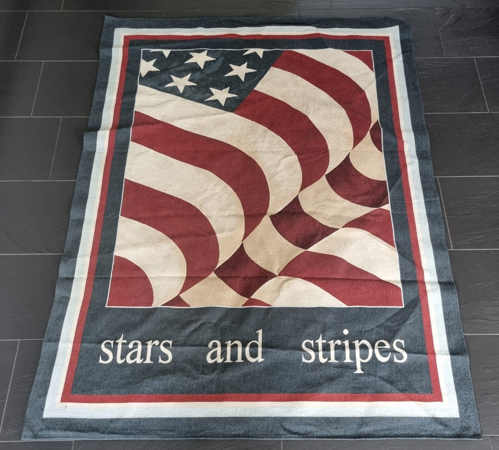 Amerikaans Stars and Stripes Kleed - Vlag Design, Gebruikt, 100 tot 150 cm, Blauw, Ophalen of Verzenden