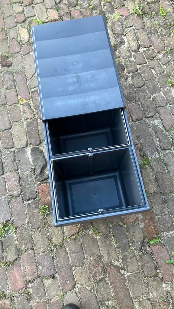 Afvalbak, Ophalen of Verzenden, Zo goed als nieuw, Rvs of Chroom