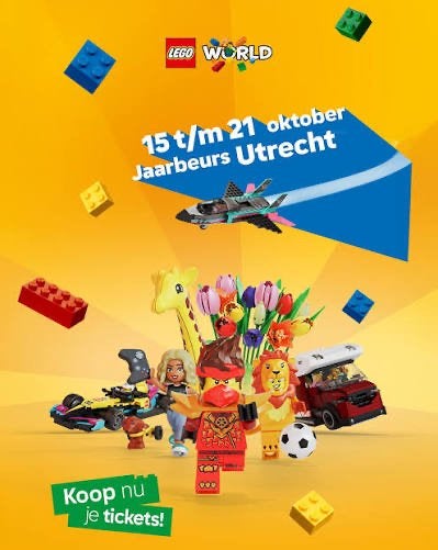 LEGO-World Tickets 2x incl. Parkeerkaart maandag 19 oktober