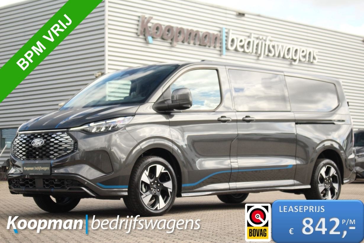 Ford E-Transit Custom 320 L2H1 Sport DC 71 kWh | 160kW/218pk, Automaat, Adaptive Cruise Control, 71 kWh, 2800 kg