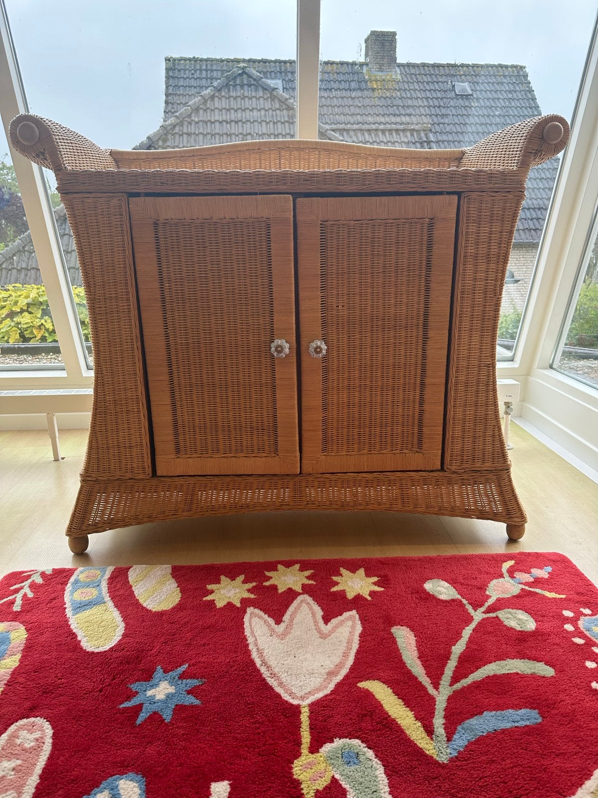 Rotan commode met opzetstuk - Vintage, Ophalen