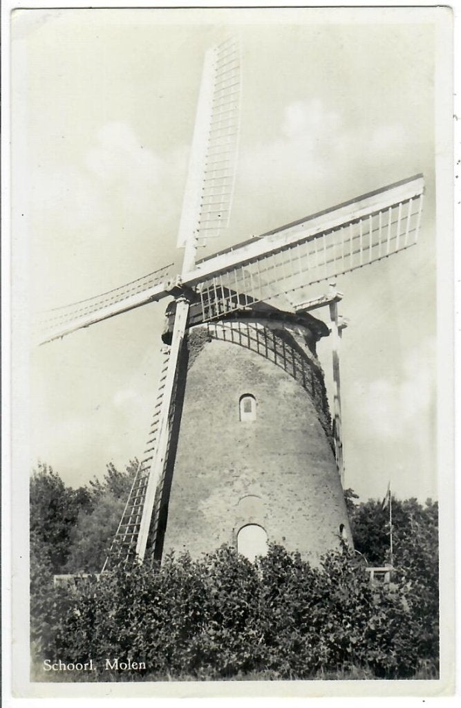 Schoorl - Molen, Verzenden, 1940 tot 1960, Gelopen, Noord-Holland