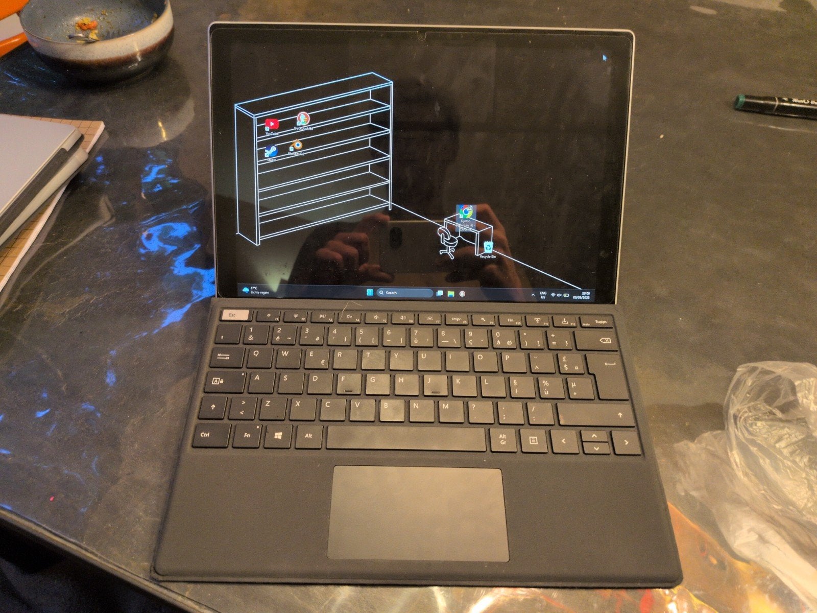 Microsoft Surface Pro 7 i5/8GB/128GB met oplader, Microsoft surface pro 7, 2 tot 3 Ghz, Qwerty, 8 GB