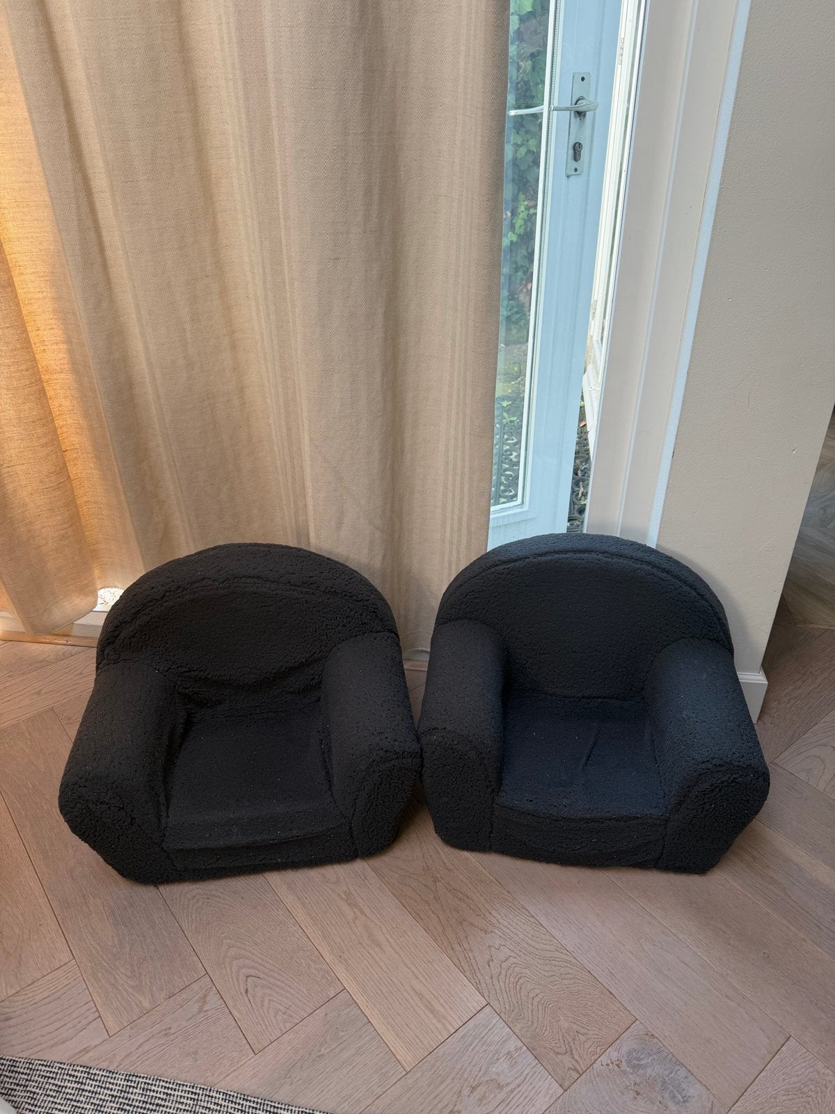 Twee teddy kinderfauteuils, Kinderen en Baby's, Kinderkamer | Tafels en Stoelen, Ophalen, Gebruikt, Stoel(en)