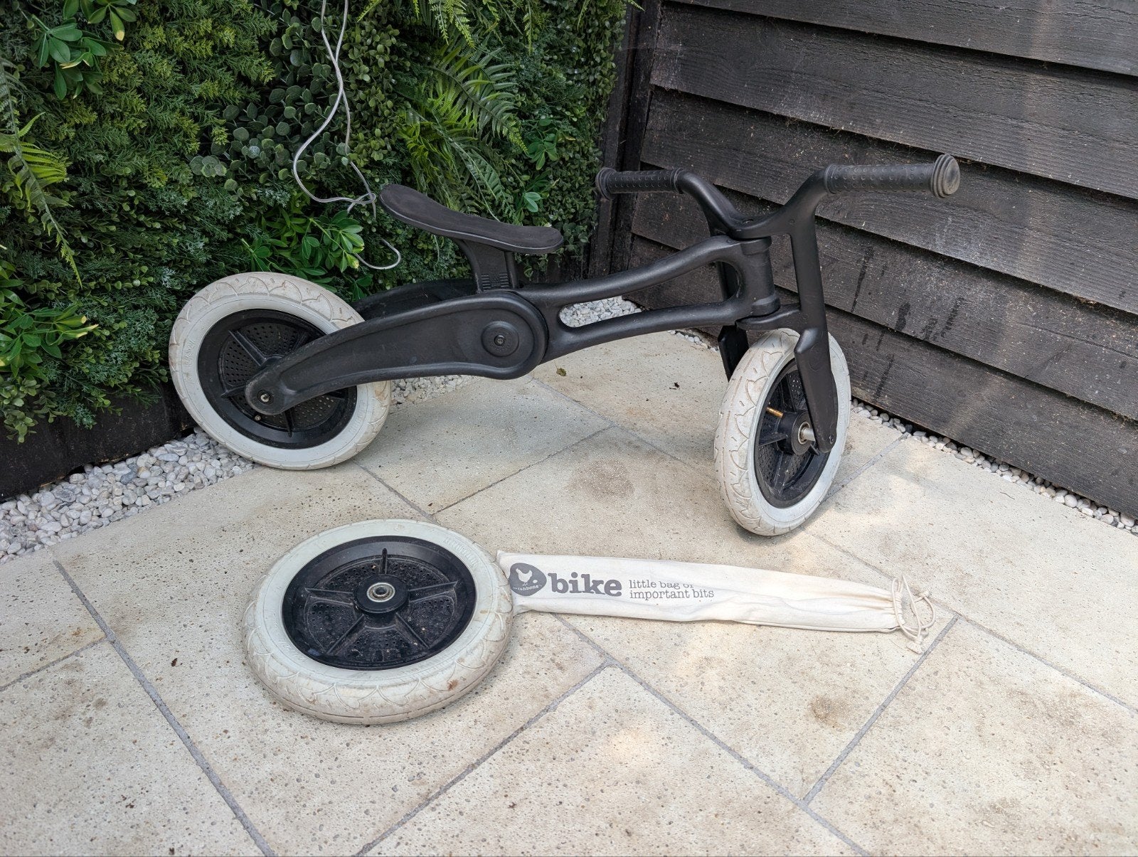 Wishbone Bike 3-in-1 loopfiets/driewieler - Zwart, Ophalen, Gebruikt, Loopfiets
