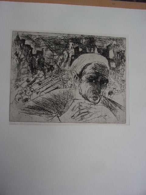 Exel, Ria - Psalm 11. Ets Epreuve d'Artiste, Antiek en Kunst, Religie, Ophalen of Verzenden, Blanco verso, 32 cm