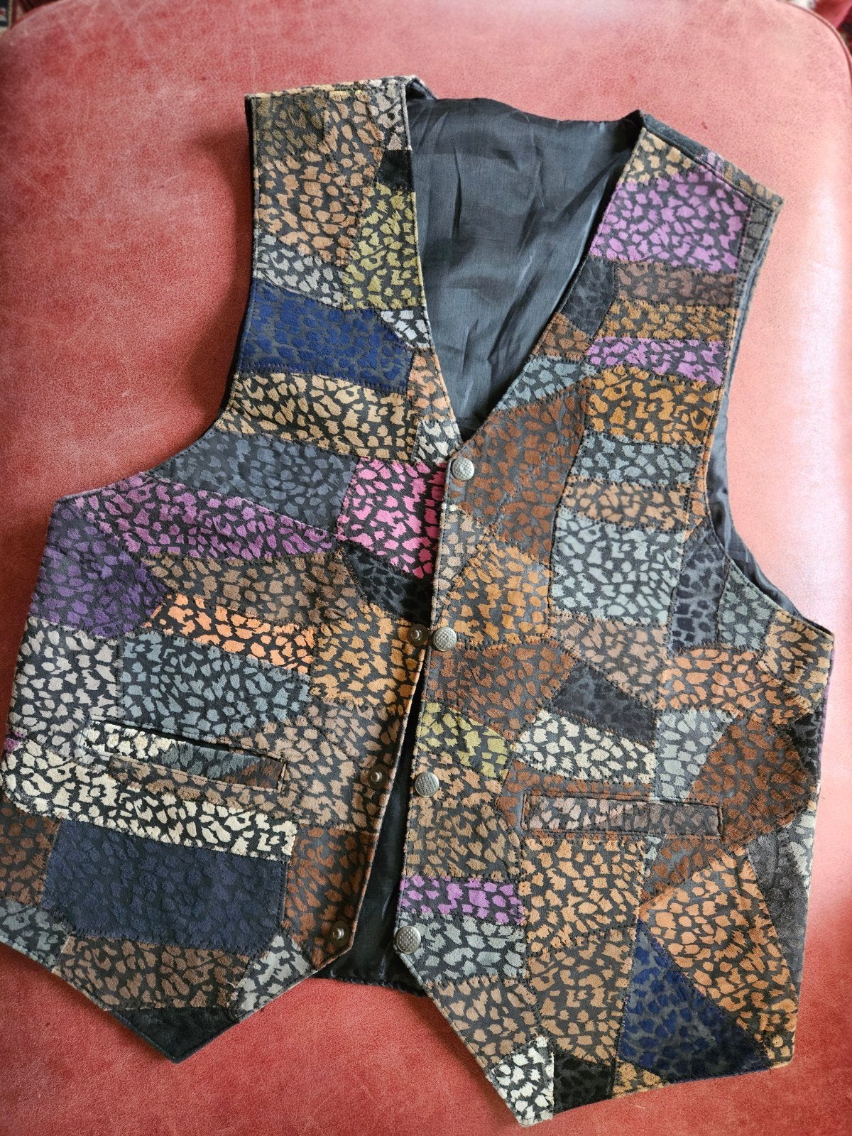 Uniek Suède Gilet Maat M - Nieuw! €39.95, handgemaakt, Overige kleuren, Nieuw, Handgemaakt, Verzenden