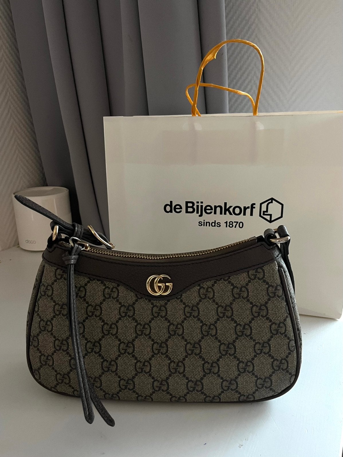 Gucci ophidia bag bruin, Ophalen of Verzenden, Nieuw, Bruin, Schoudertasje