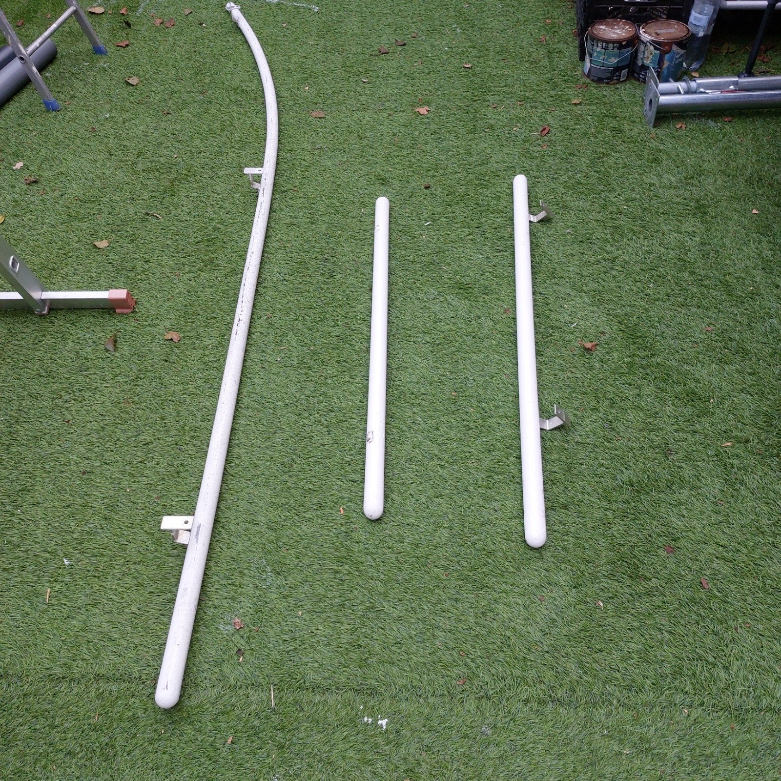 3 trapleuningen - diverse lengtes, Doe-het-zelf en Verbouw, Ladders en Trappen, Ophalen, Gebruikt, Trap