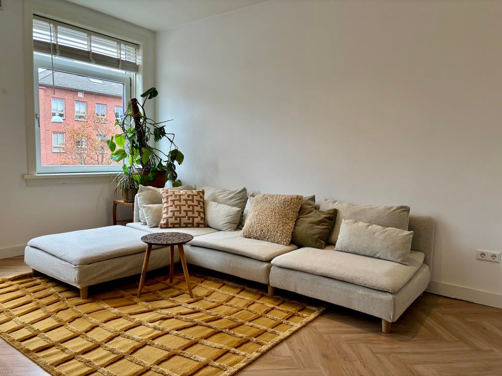 Soderhamn bank beige/grijs, Ophalen, 250 tot 300 cm, Gebruikt, 100 tot 125 cm