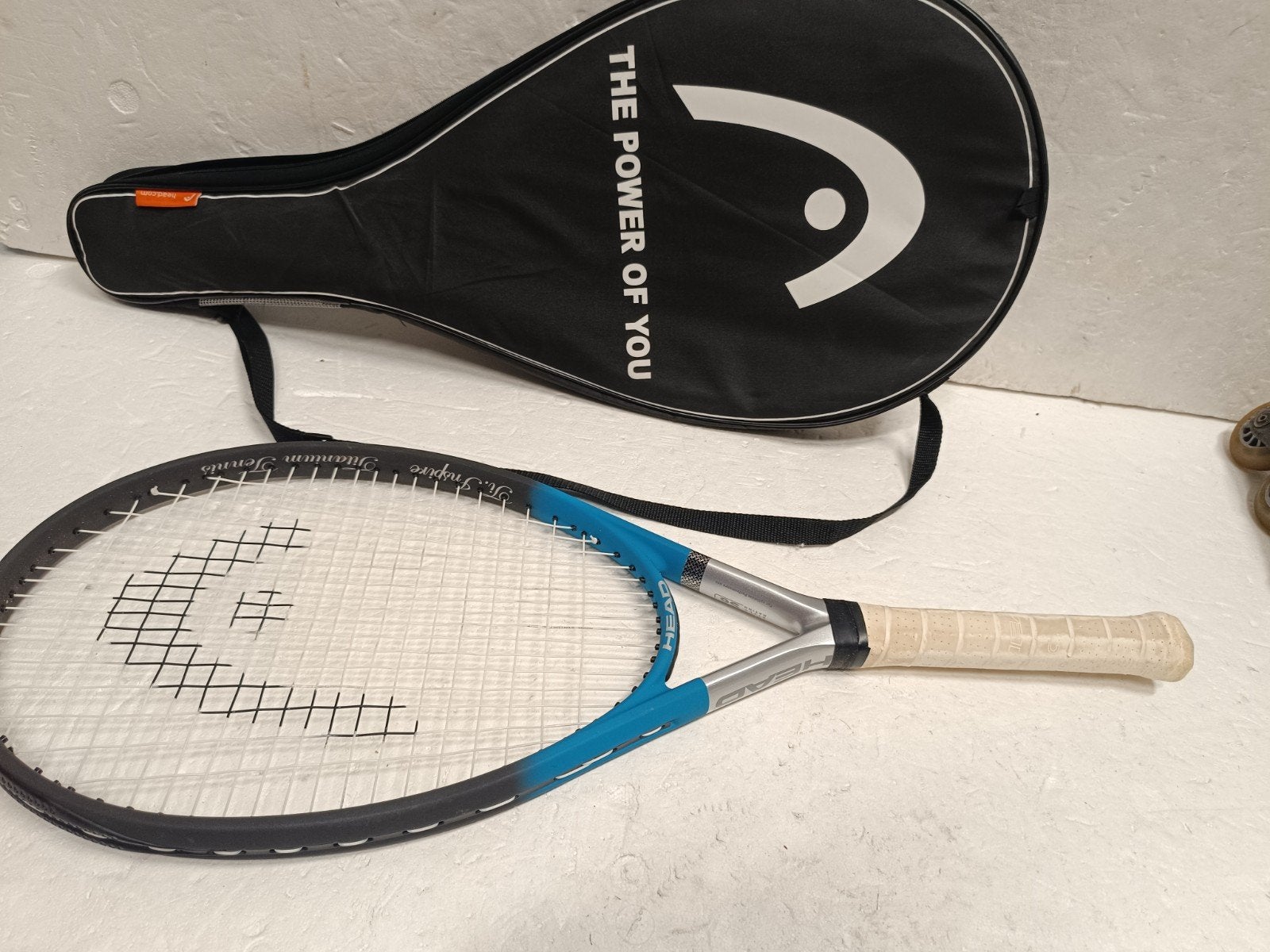 Head ti inspire tennisracket gripmaat 3 titanium oversize, Sport en Fitness, Tennis, Gebruikt, Ophalen of Verzenden, Head, Racket