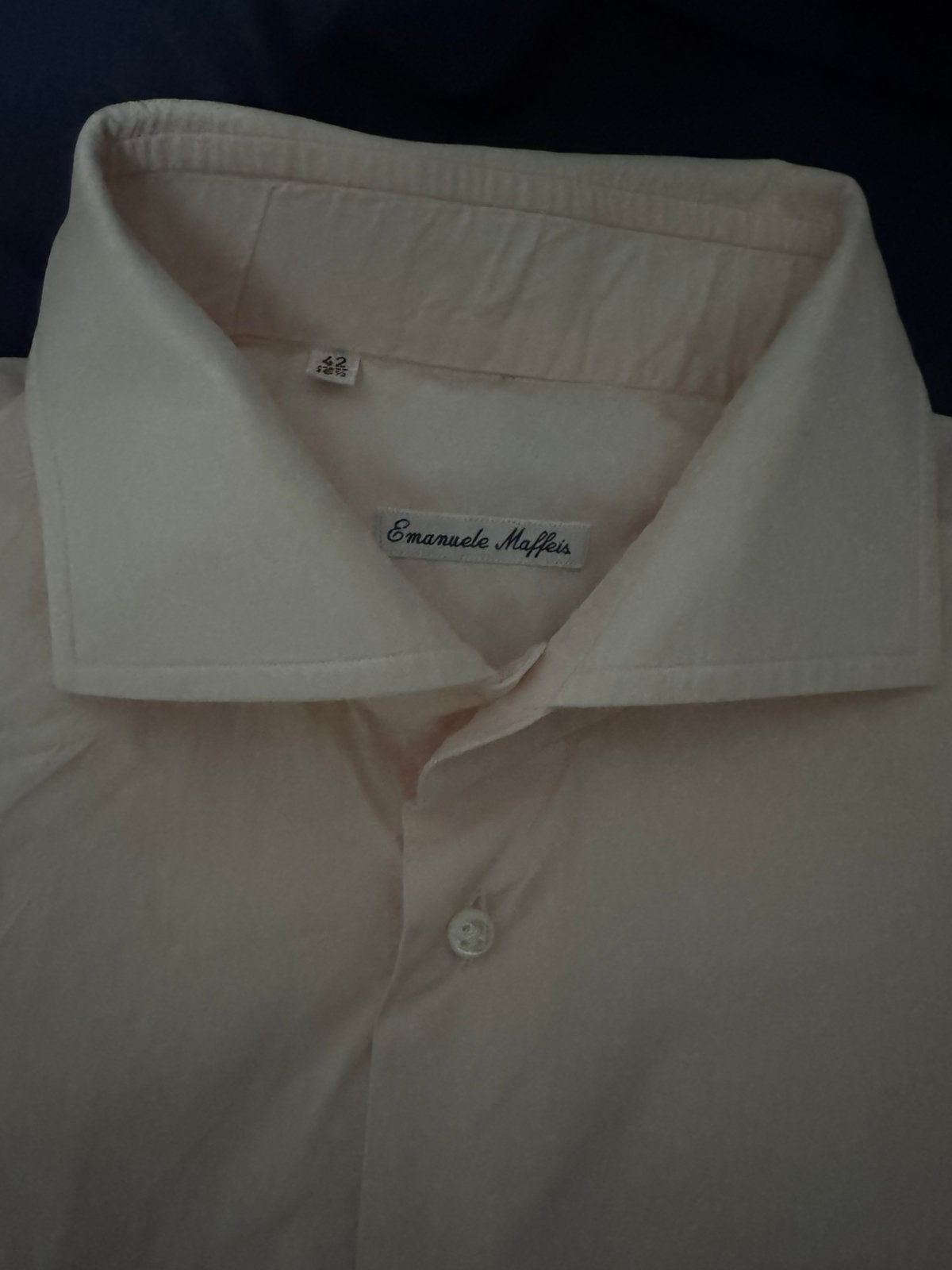 Emanuele Maffeis shirt, Kleding | Heren, Overhemden, Verzenden, Zo goed als nieuw, Roze, Halswijdte 41/42 (L)