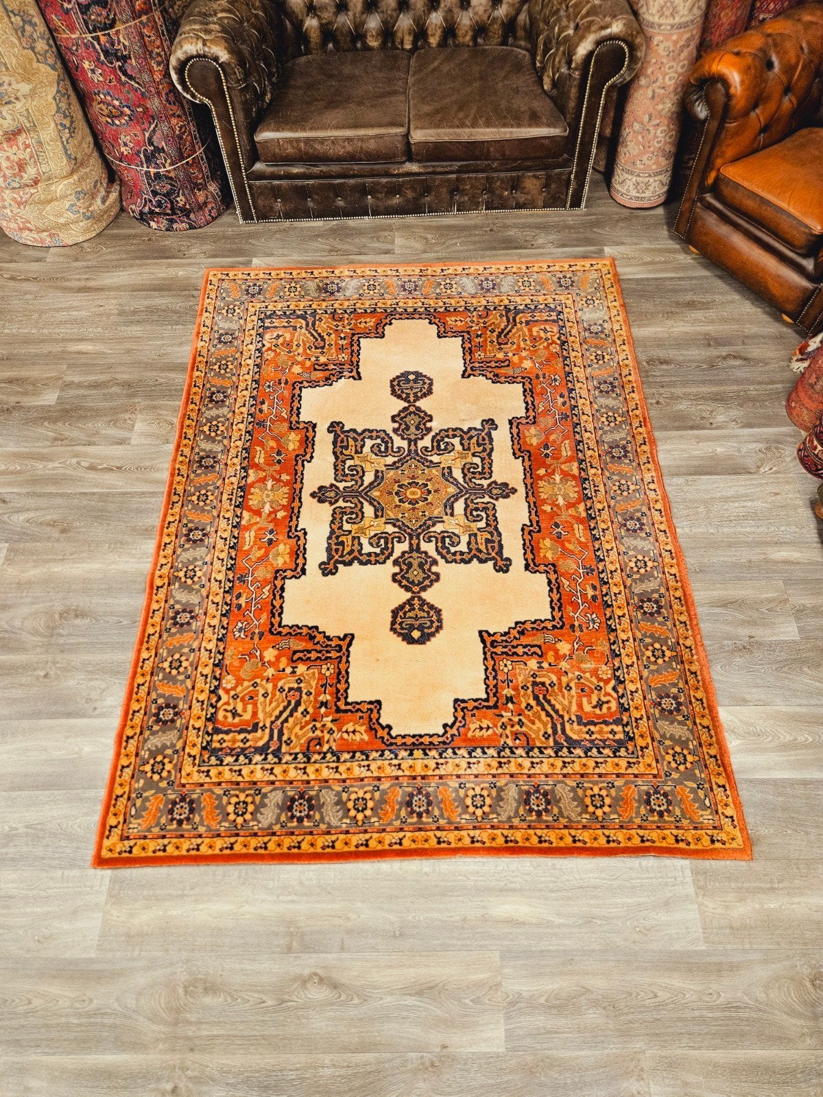Perzisch Tapijt. prachtige kleuren en patronen, Crème, Perzisch, 150 tot 200 cm, 200 cm of meer