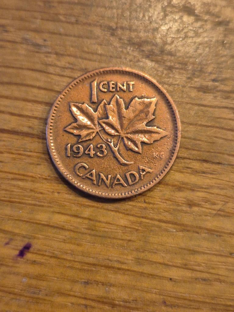Canada - 1 Cent 1943, Verzenden, Noord-Amerika, Losse munt