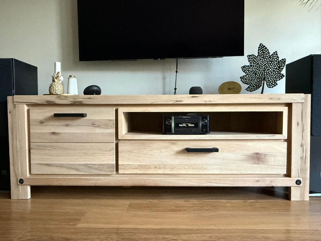tv meubel, Huis en Inrichting, Ophalen, 150 tot 200 cm, Eikenhout, Minder dan 100 cm
