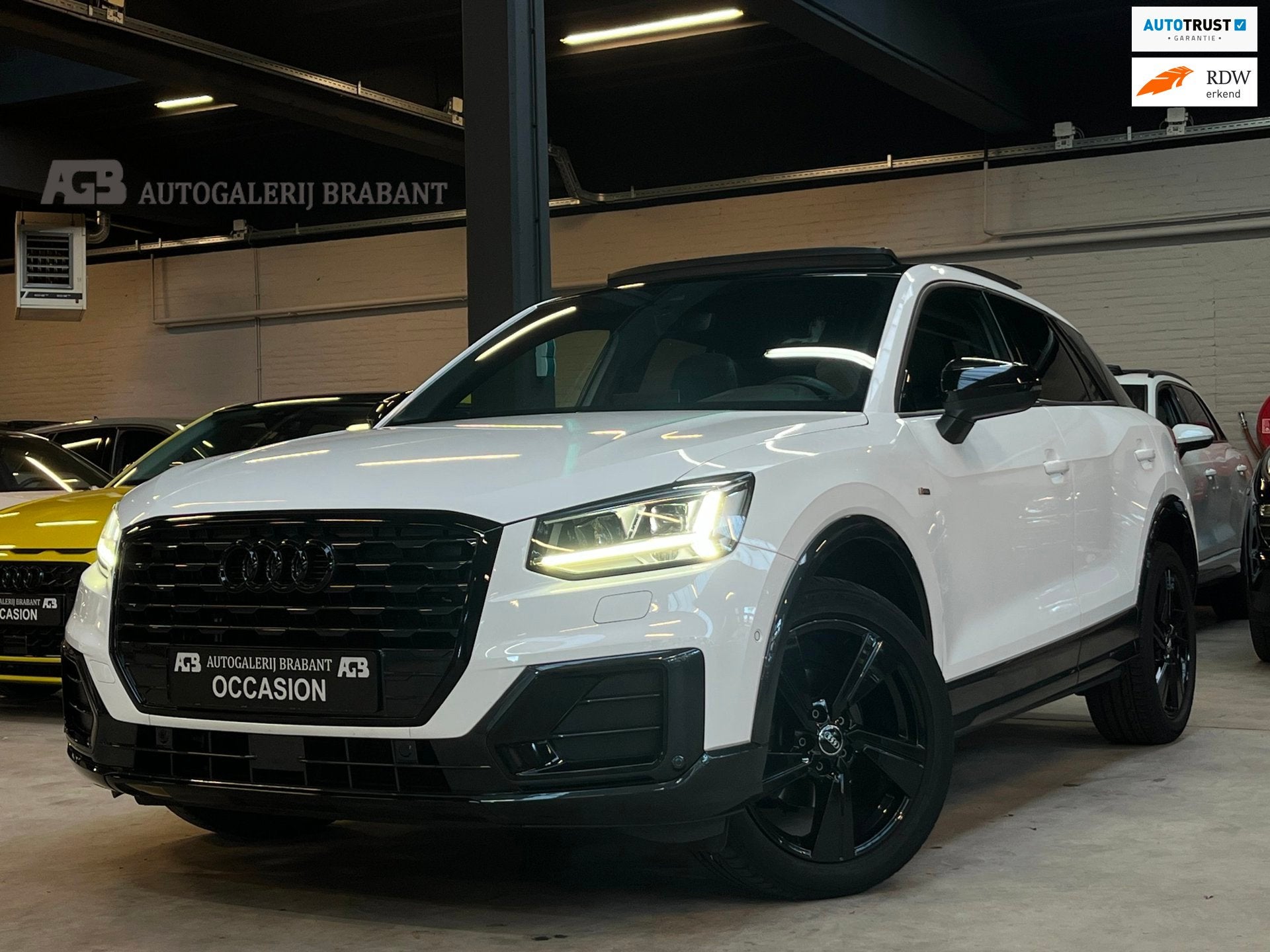 Audi Q2 35 TFSI CoD Sport S Line Edition Pano/Carplay/Acc/Au, Auto's, 4 cilinders, 150 pk, Leder en Stof, Wit