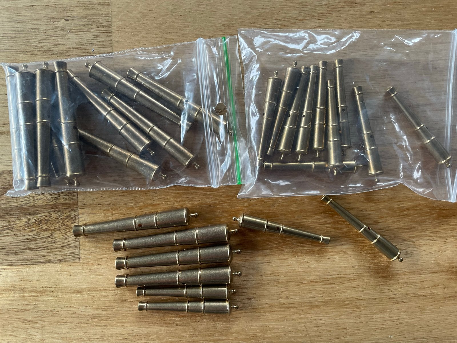 Messing kanonnen voor modelbouw (3.5 cm en 4 cm), Ophalen of Verzenden, Gebruikt, 1:50 tot 1:200