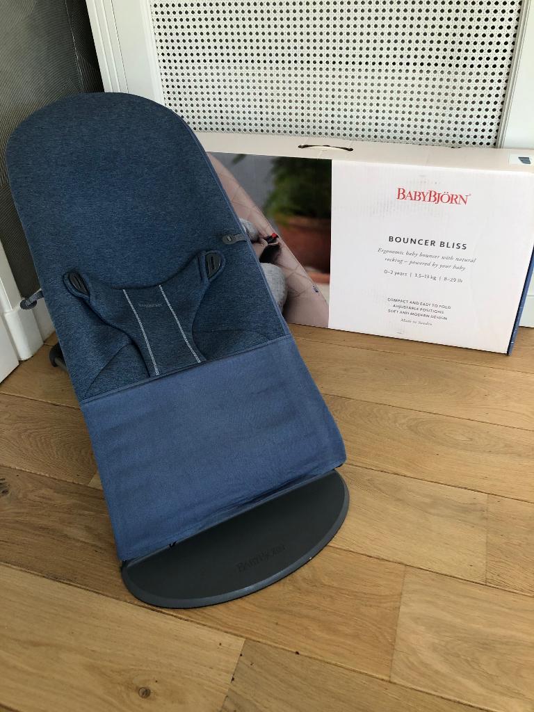 Babybjörn bouncer bliss wipstoel, ZGAN!, Kinderen en Baby's, Wipstoeltjes, Zo goed als nieuw, Wipstoel, Overige merken, Met gordel(s) of riempje(s)