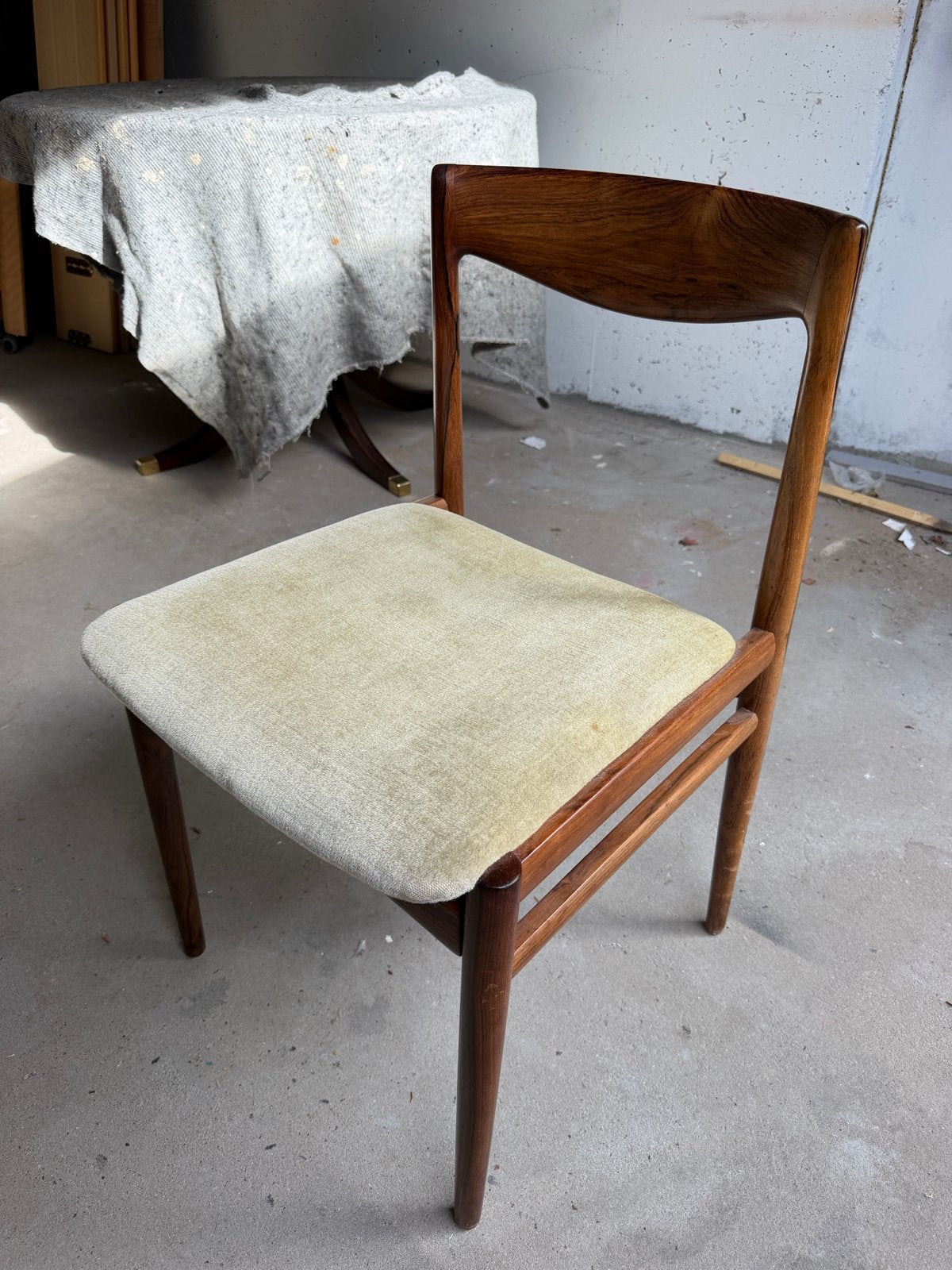 Vintage jaren '60 eetkamerstoelen, palissander, Interlübke, Ophalen