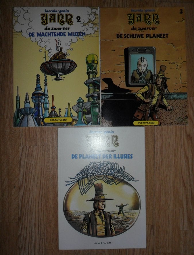 SF/ Yann de Zwerver 1-3 COMPLEET / Lacroix / Dupuis uitgave, Complete serie of reeks, Ophalen of Verzenden, Zo goed als nieuw