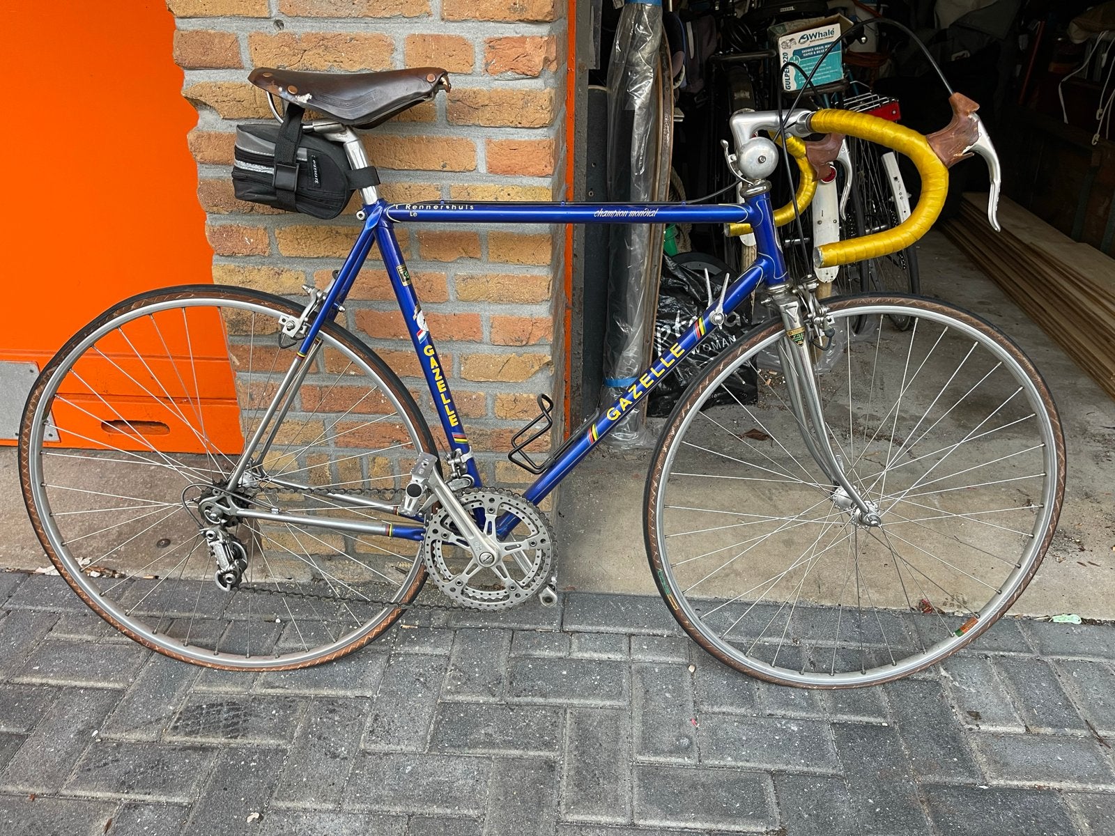Gazelle Champion Mondial racefiets - Reynolds 531, Fietsen en Brommers, Fietsen | Racefietsen, Ophalen, Gebruikt, Staal, Gazelle
