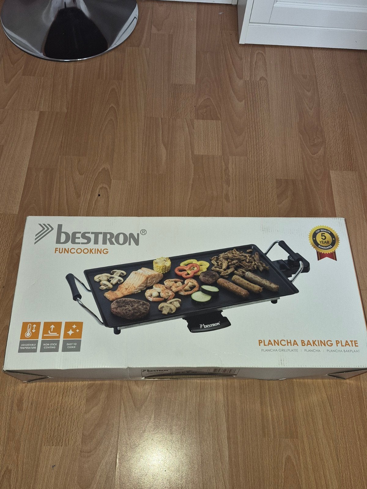 Gloednieuww Bestron Funcooking Plancha Bakplaat ABP602 - Nie, Ophalen of Verzenden, Nieuw