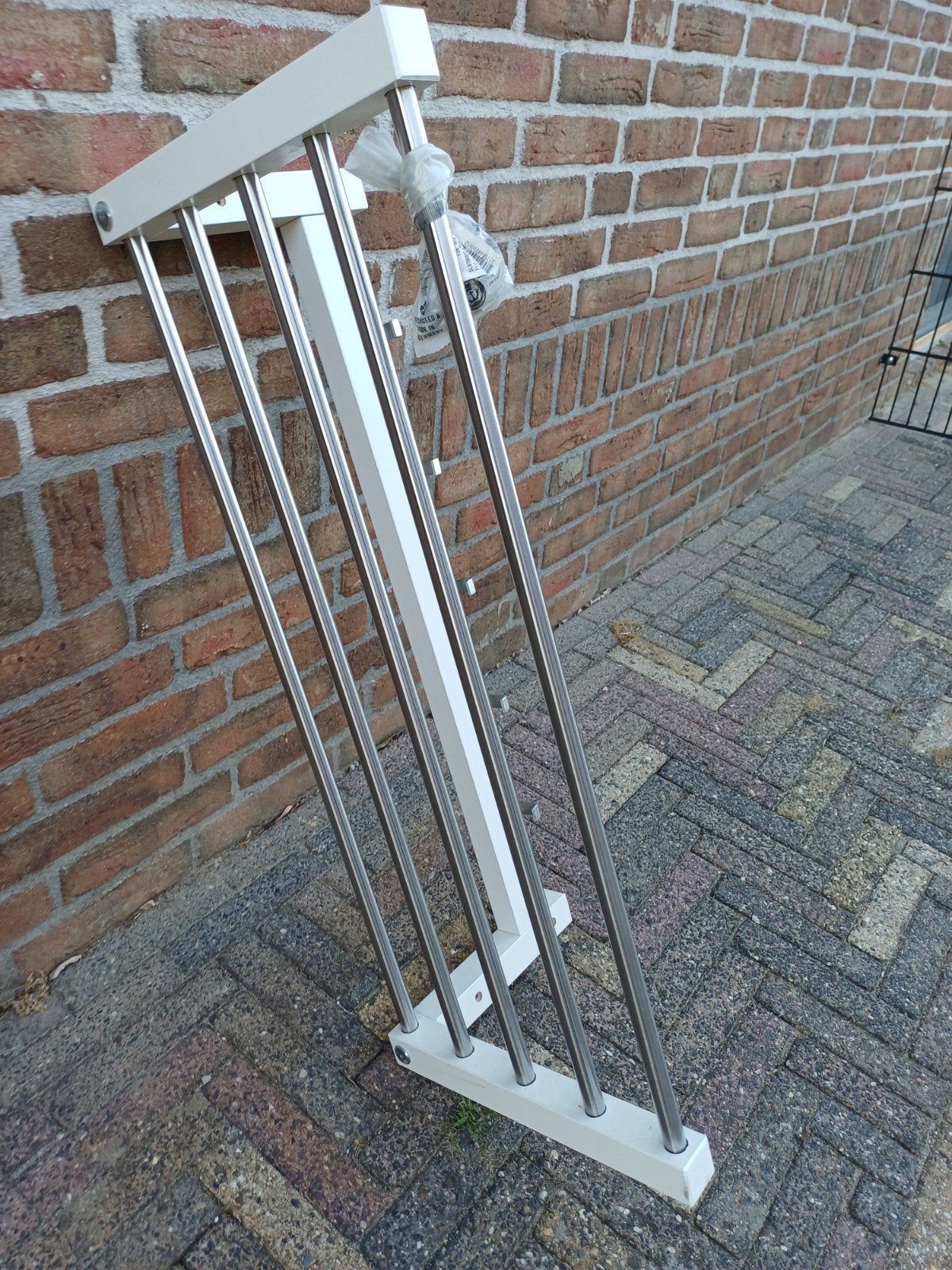 Ikea kapstok wit met RVS - Nieuw, Wandkapstok, Nieuw, Ophalen of Verzenden, Minder dan 100 cm