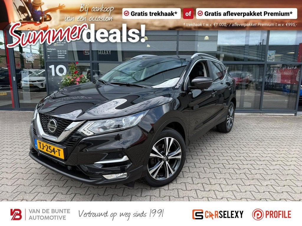 Nissan Qashqai 1.2 N-Connecta *Panoramadak & Cruise Control*, Auto's, Nissan, Voorwielaandrijving, Stof, Gebruikt, Euro 6