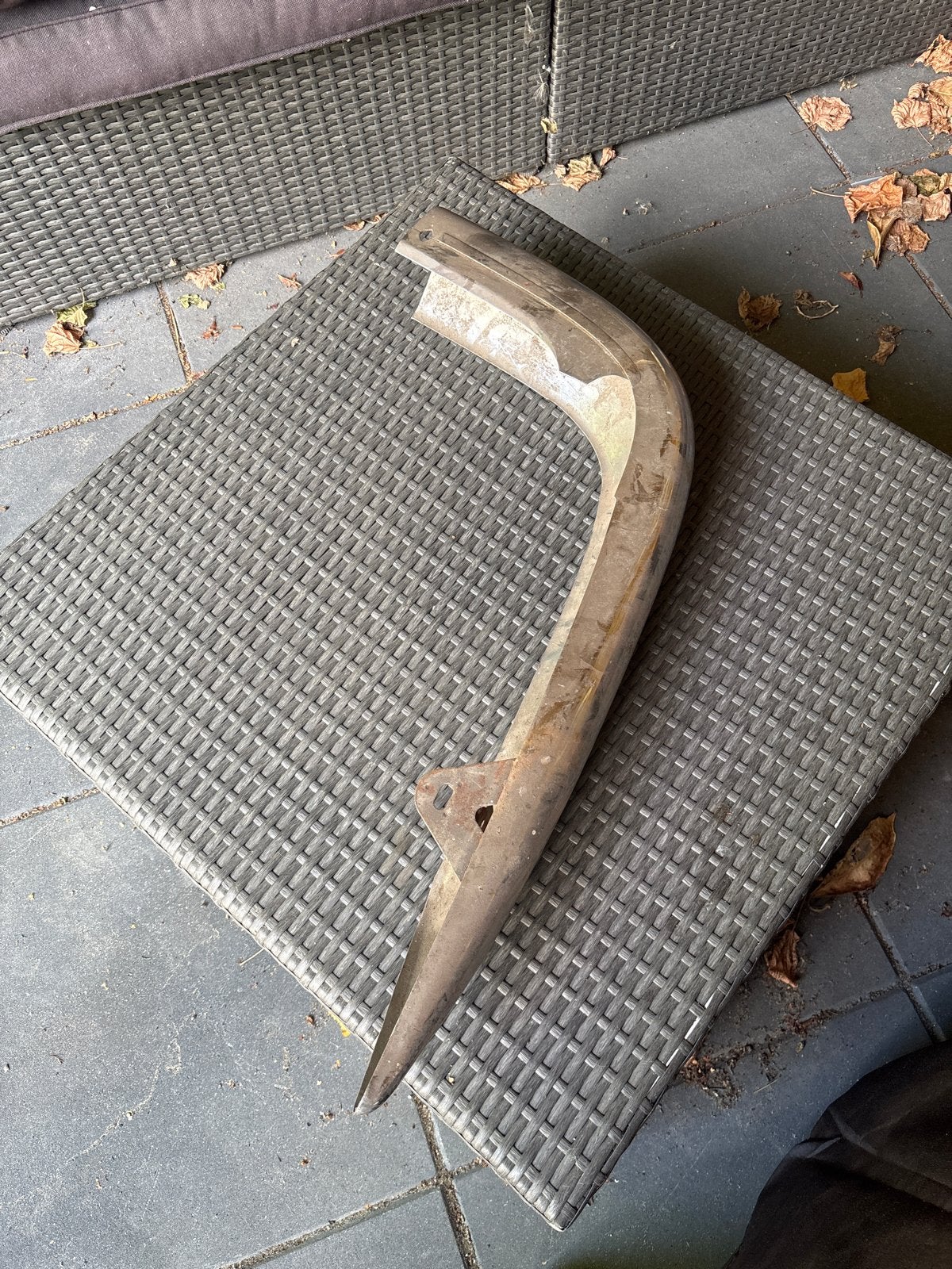 Linker bumperhoek Peugeot 404 oud type, Gebruikt, Links, Ophalen of Verzenden, Bumper