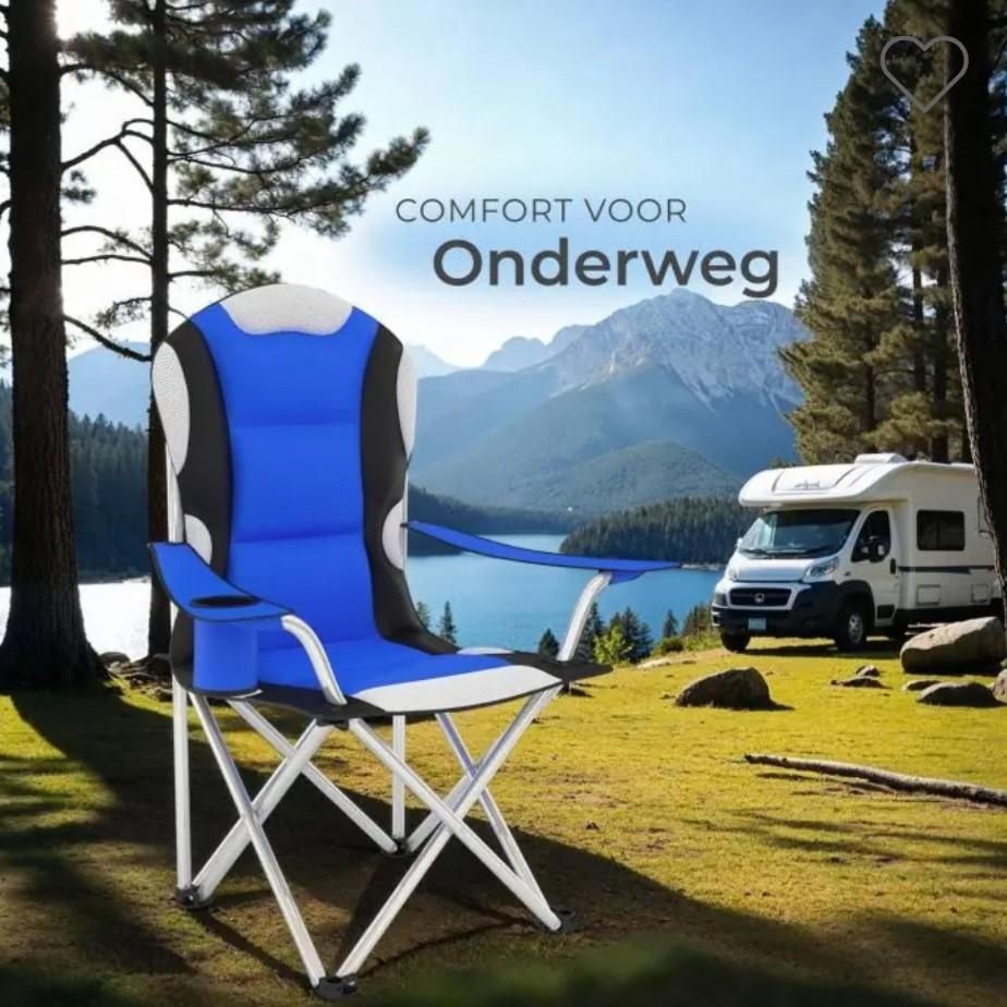 **2 Kampeerstoelen Comfortabel en Opvouwbaar ZGAN**, Ophalen, Zo goed als nieuw, Campingstoel