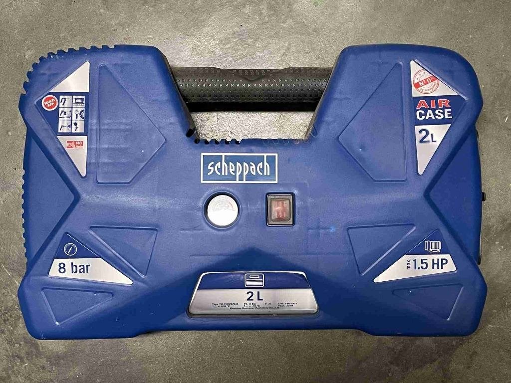 Scheppach Compressor, Doe-het-zelf en Verbouw, Compressors, Ophalen, 6 tot 10 bar, Zo goed als nieuw, Minder dan 200 liter/min