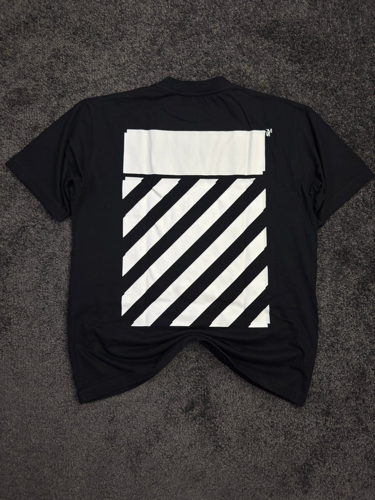 Off-White Shirt White Logo maat S, Zwart, Ophalen of Verzenden, Zo goed als nieuw, Korte mouw