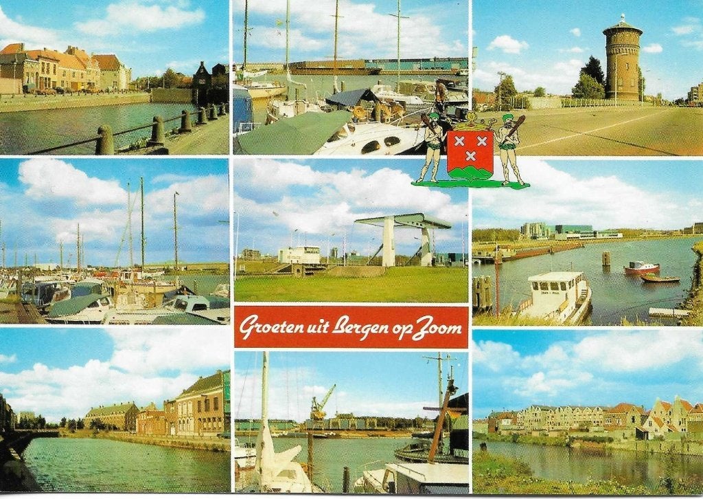 Bergen op Zoom- -9-luik., Ophalen of Verzenden, 1980 tot heden, Gelopen, Noord-Brabant