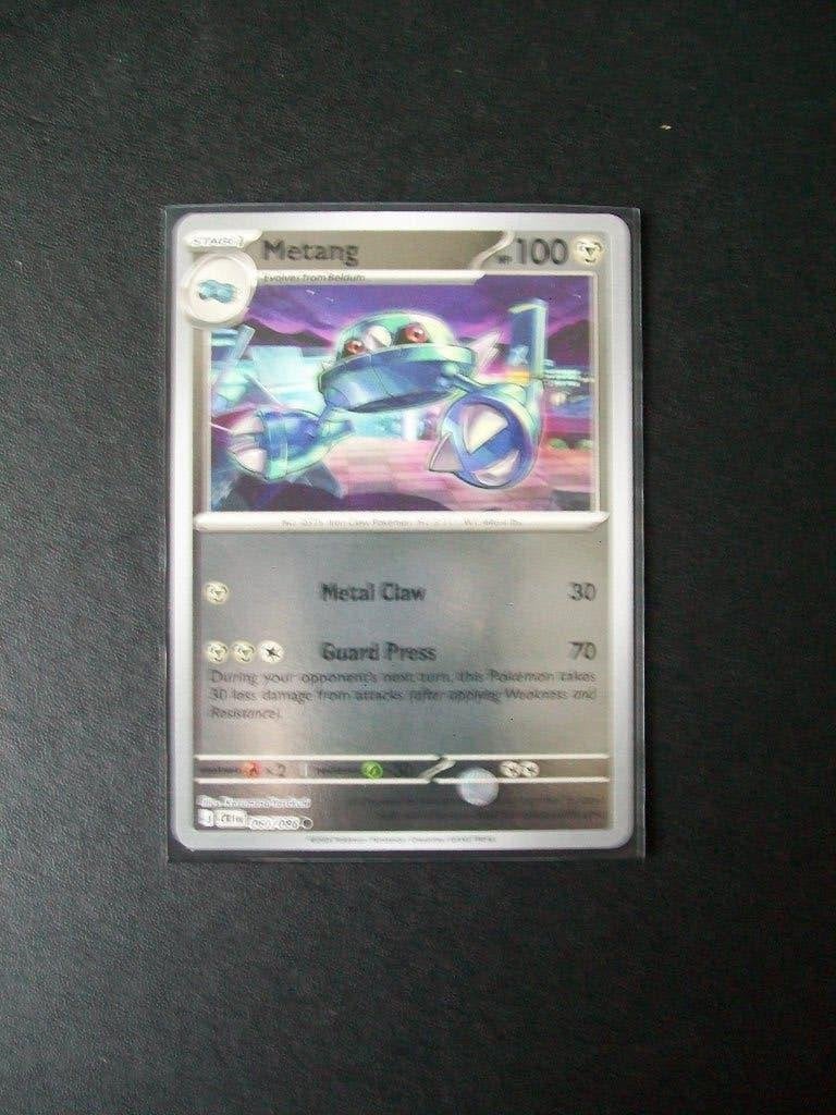 2650: Nieuwe Pokemon Kaart Holofoil METANG HP 100 (060/086), Verzenden, Nieuw, Losse kaart, Foil
