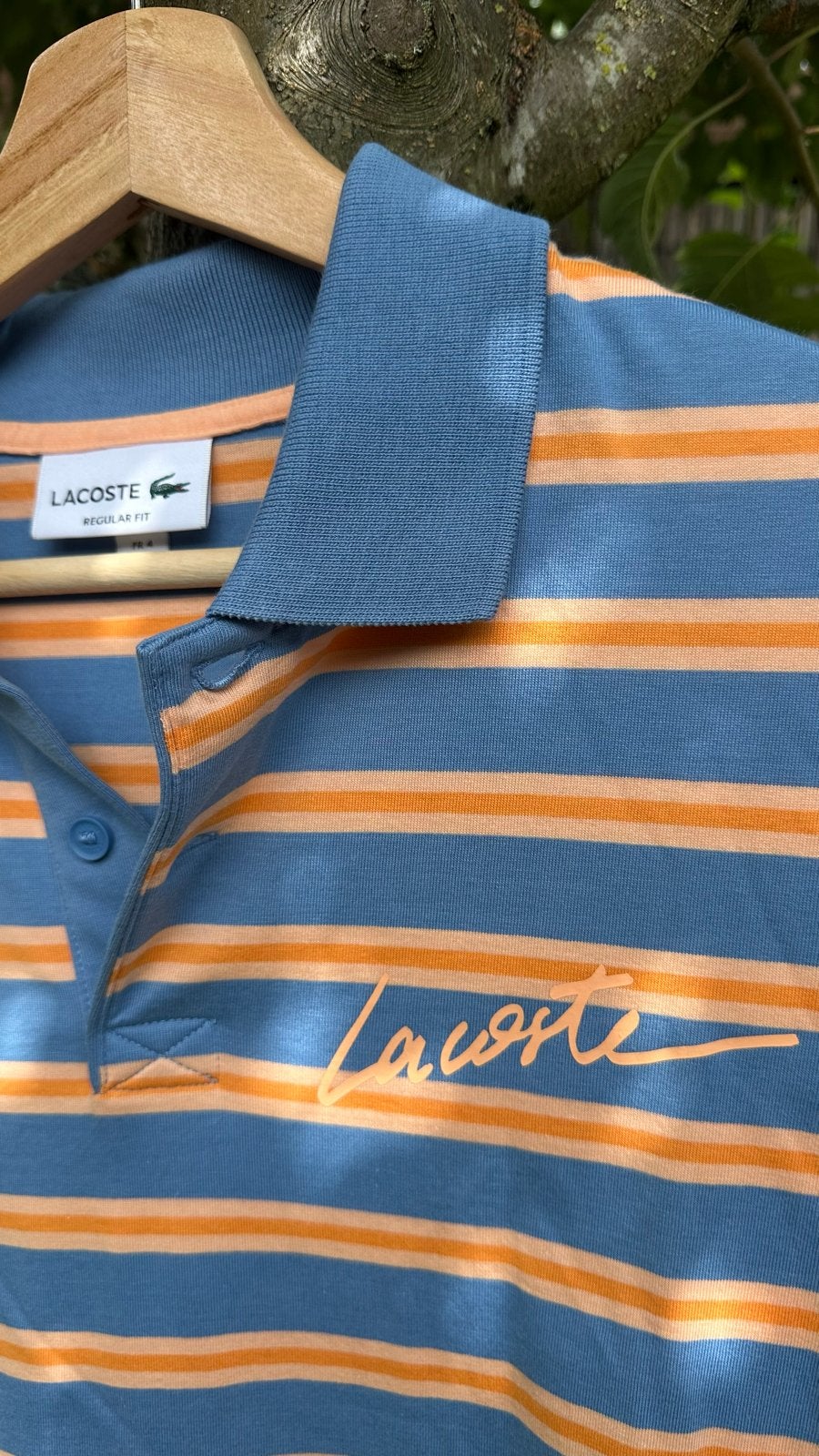 Lacoste dames polo medium gestreept, Kleding | Dames, Maat 38/40 (M), Blauw, Ophalen of Verzenden, Zo goed als nieuw