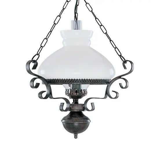 hang lamp, Huis en Inrichting, Lampen | Hanglampen, Ophalen, Zo goed als nieuw, Glas, Minder dan 50 cm