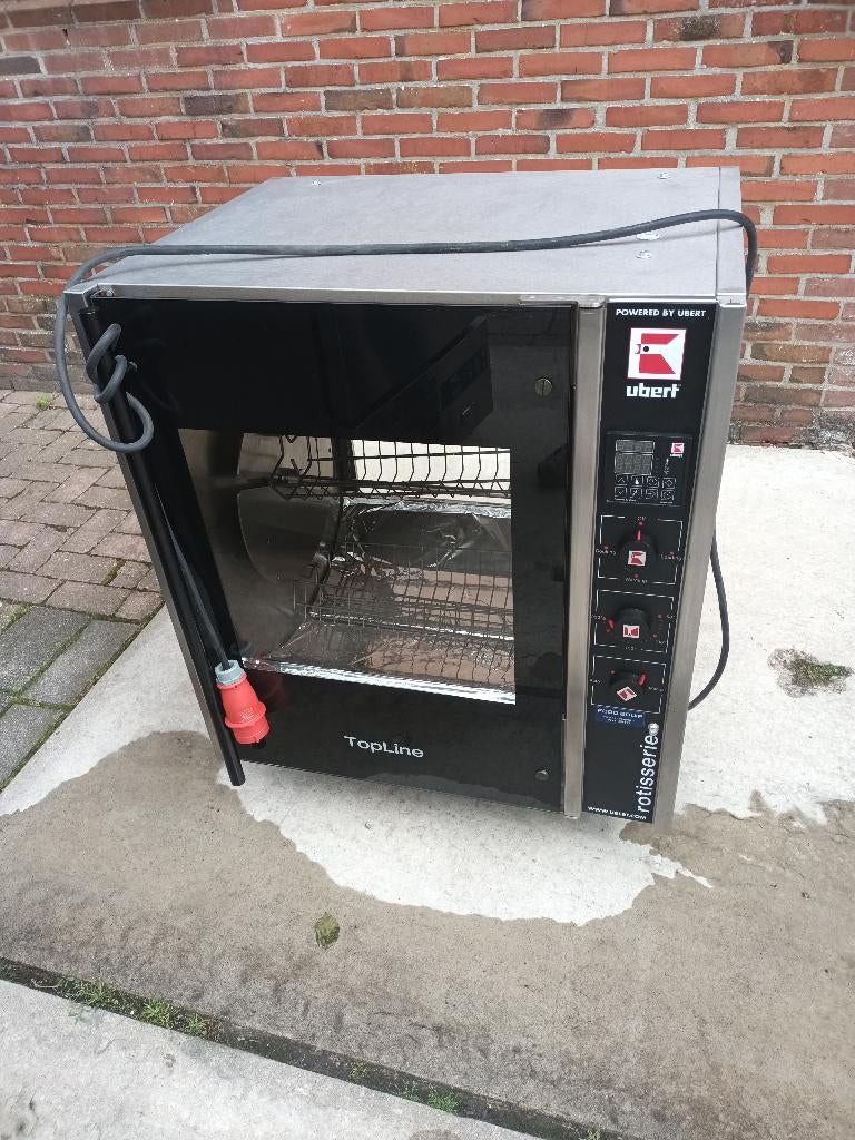 Kippengrill Ubert Type RT 403 6 KW/400V Met 5 mandjes, Ophalen of Verzenden, Gebruikt, 25 tot 50 cm, Minder dan 100 cm