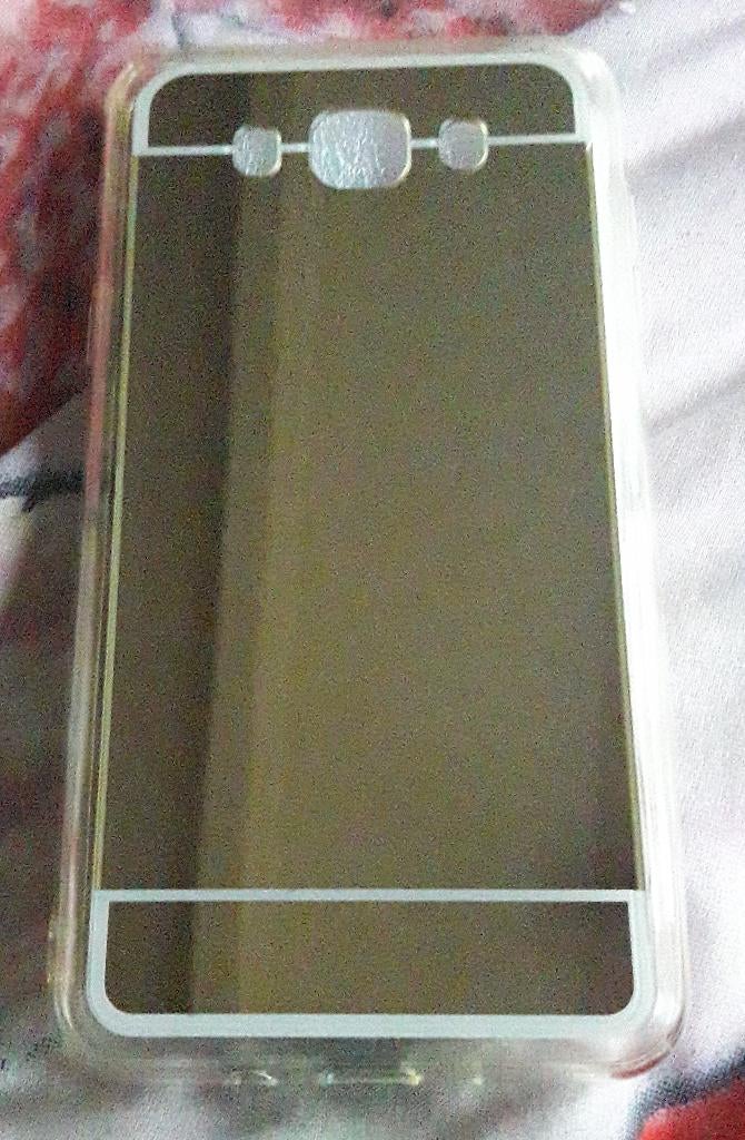 Goudkleurige spiegel cover voor de Galaxy J7 2016 *nieuw*, Ophalen of Verzenden, Nieuw, Overige modellen, Frontje of Cover