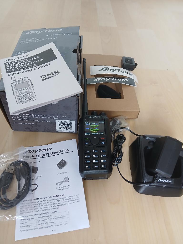Anytone AT-D878UV II +, Telecommunicatie, Portofoons en Walkie-talkies, Ophalen of Verzenden, Zo goed als nieuw, 15 km of meer