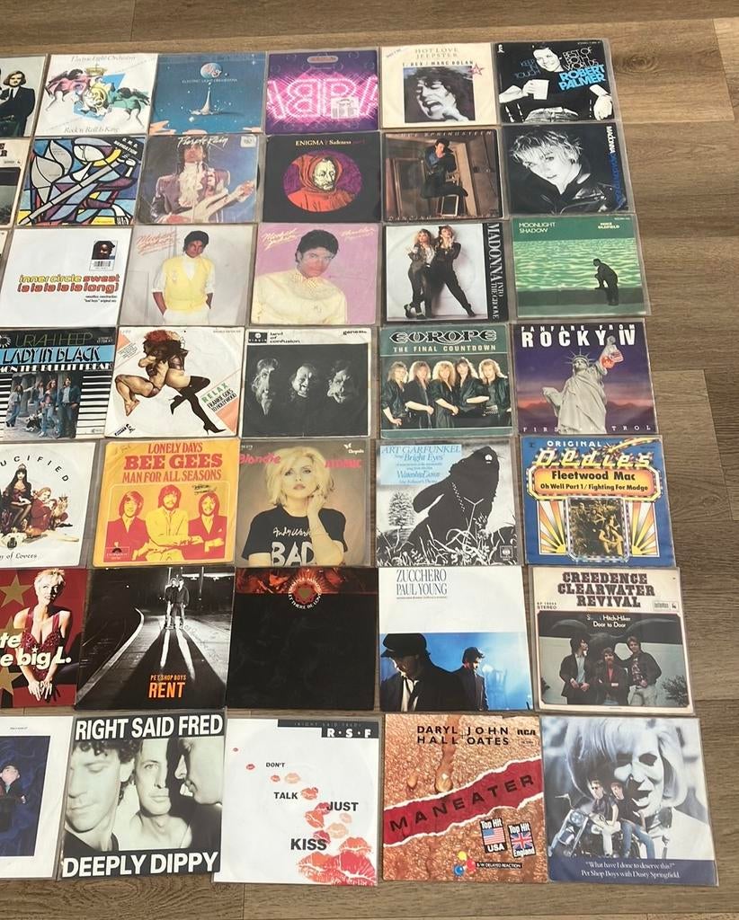 Mooi partij Rock,Pop Singles, Cd's en Dvd's, Vinyl Singles, Gebruikt, Fotohoes, 7 inch, Ophalen of Verzenden