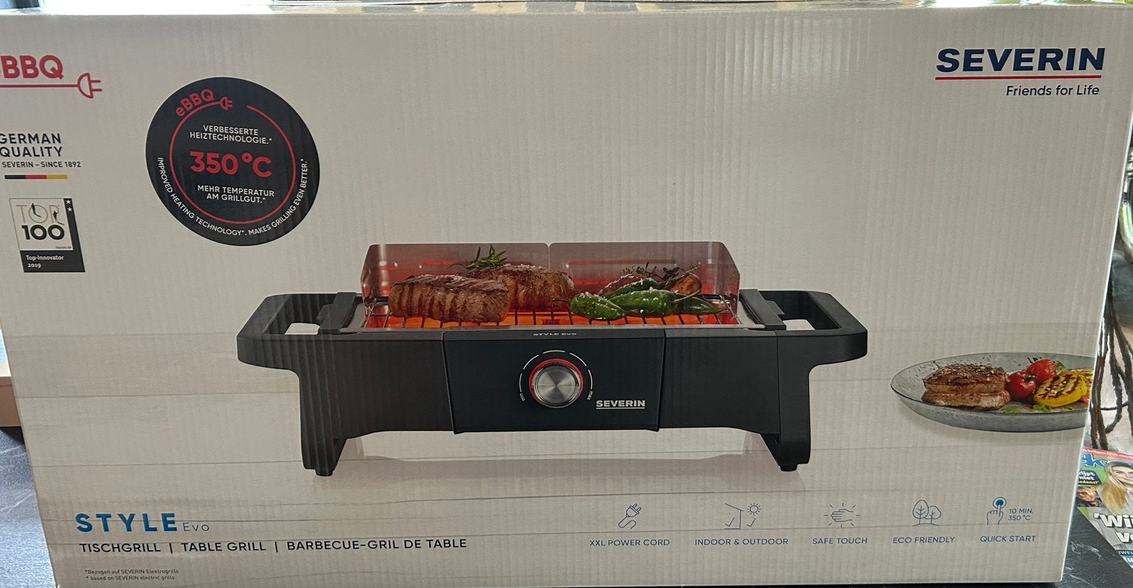 E bbq severin pg 8123.  45 euro, Ophalen, Nieuw